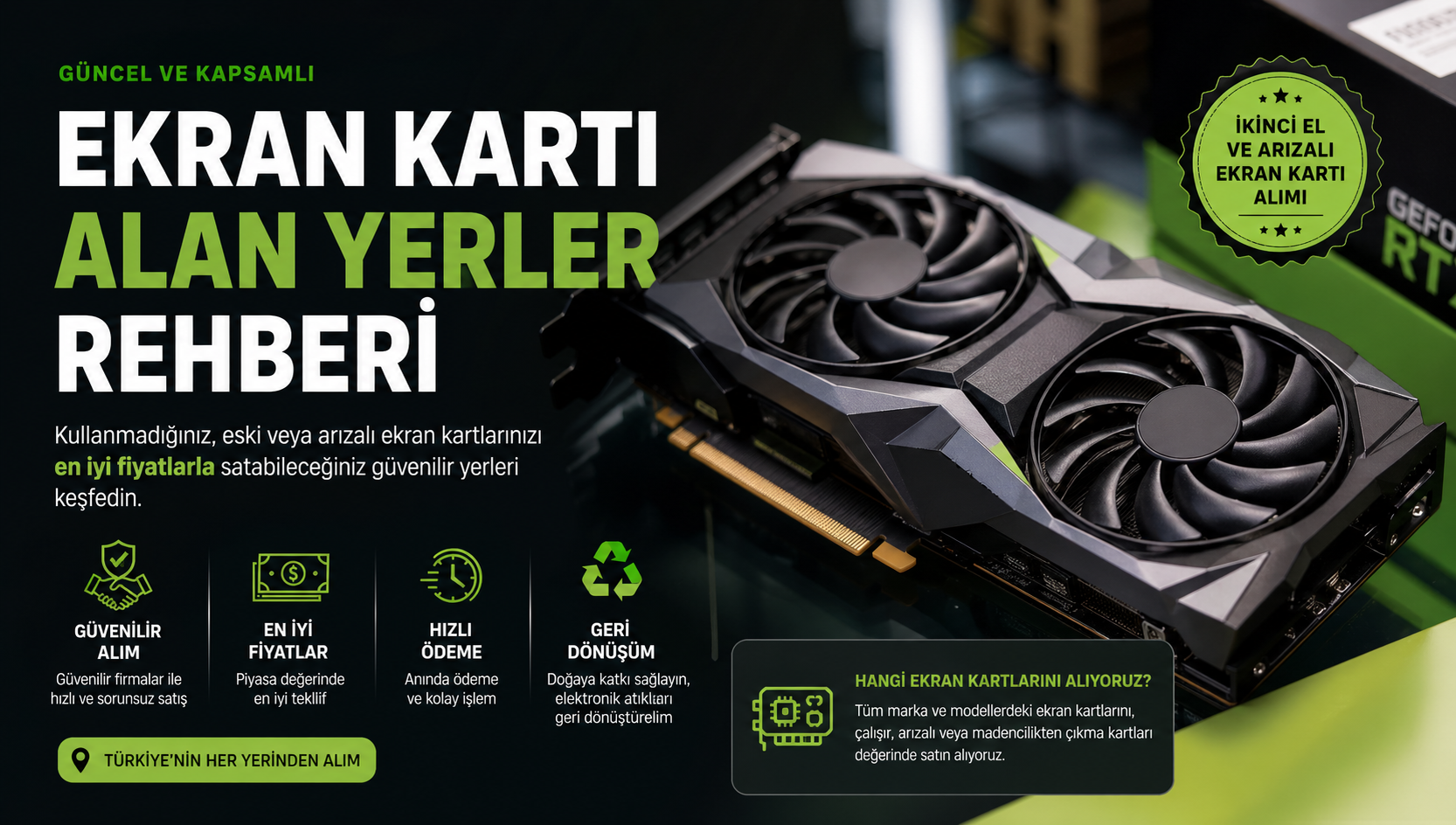 Ekran Kartı Alan Yerler Rehberi 2026 | En İyi Fiyat ve Güvenilir Satış